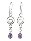 Silver Amethyst Drops - Aniks Creative Designs - 1