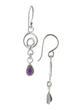 Silver Amethyst Drops - Aniks Creative Designs - 2