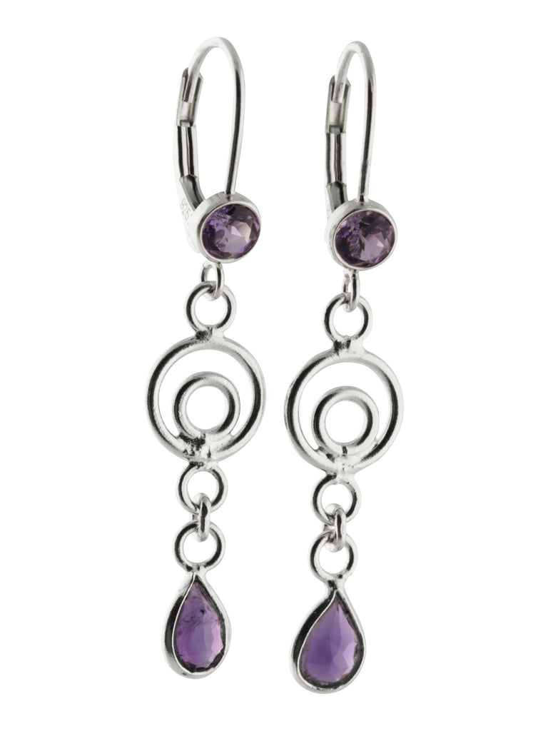 Silver Amethyst Drops - Aniks Creative Designs - 3