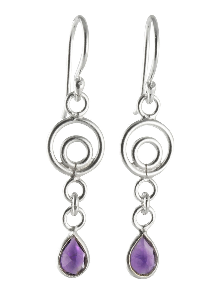 Silver Amethyst Drops - Aniks Creative Designs - 1