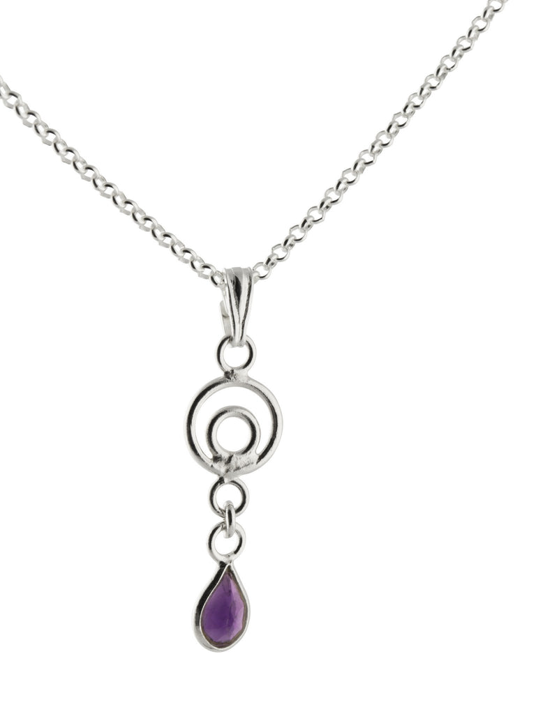 Silver Amethyst Necklace - Aniks Creative Designs