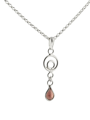 Silver Garnet Necklace - Aniks Creative Designs