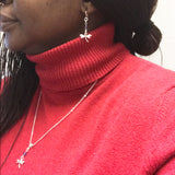 Sterling Silver Dragonfly Earrings Handcrafted Jewelry Amethyst Drop Earrings_2