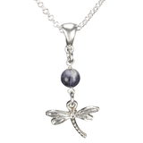 Sterling Silver Dragonfly Necklace Handcrafted Jewelry Soladite Pendant Necklace