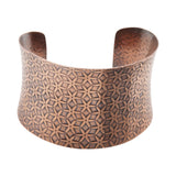 Bracelet-Textured Anti-clastic Copper Cuff Bracelet